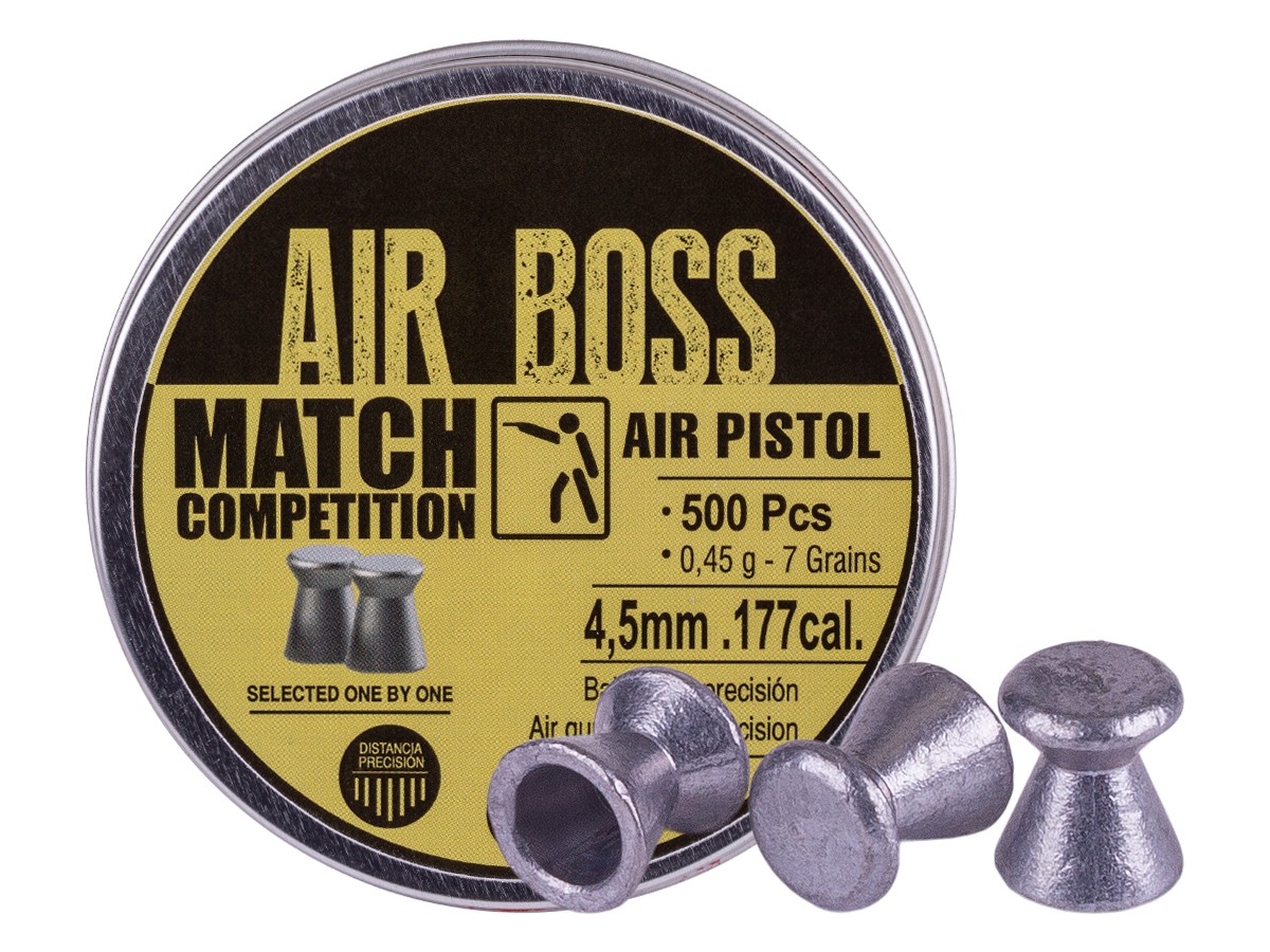 Apolo Air Boss Match Competition Air Pistol .177 Cal, 7gr, 500ct 0.177