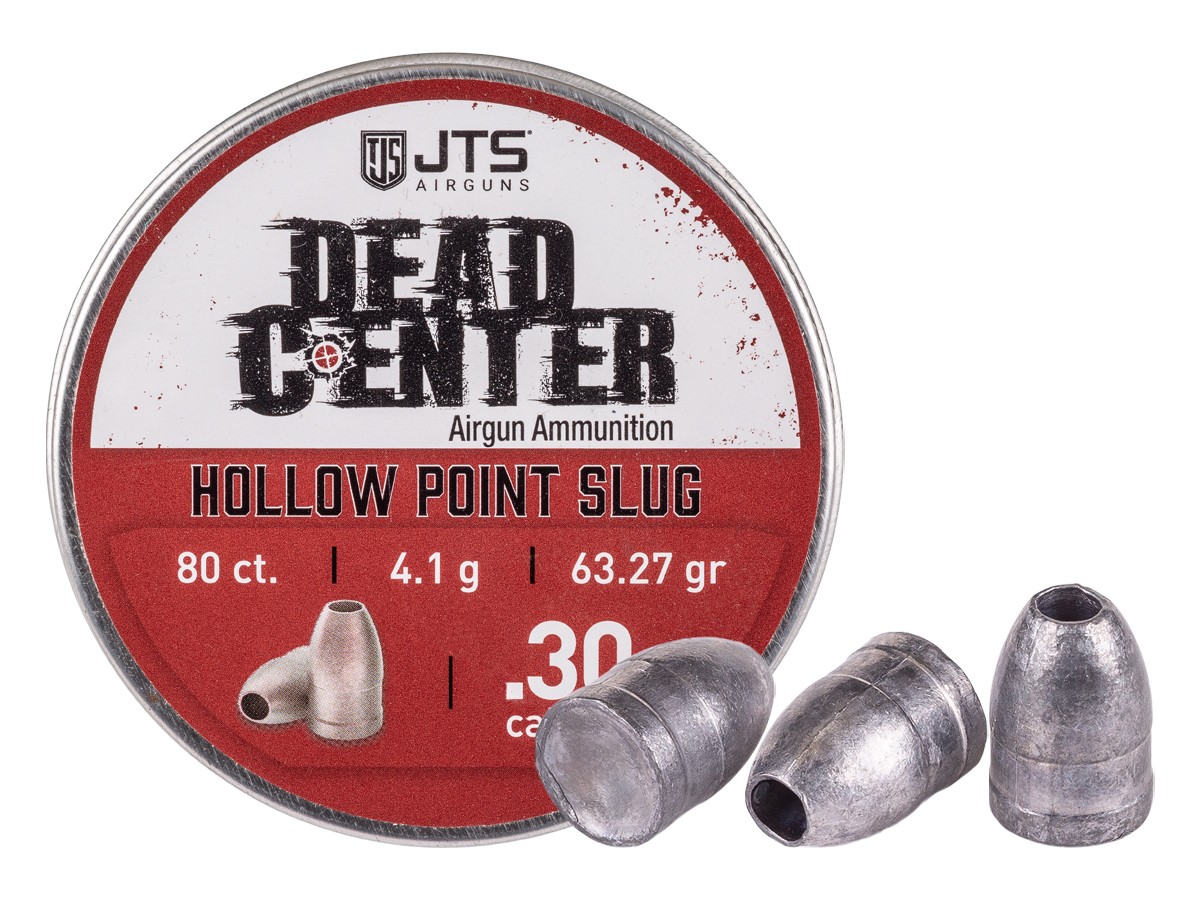 JTS Dead Center Precision Hollowpoint Slugs .30 Cal, 63.27gr, 80ct 0.30