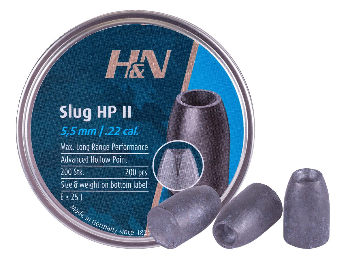 H&N Slug HP II, .219 Cal, 30 Grains, Hollowpoint, 200ct 0.22
