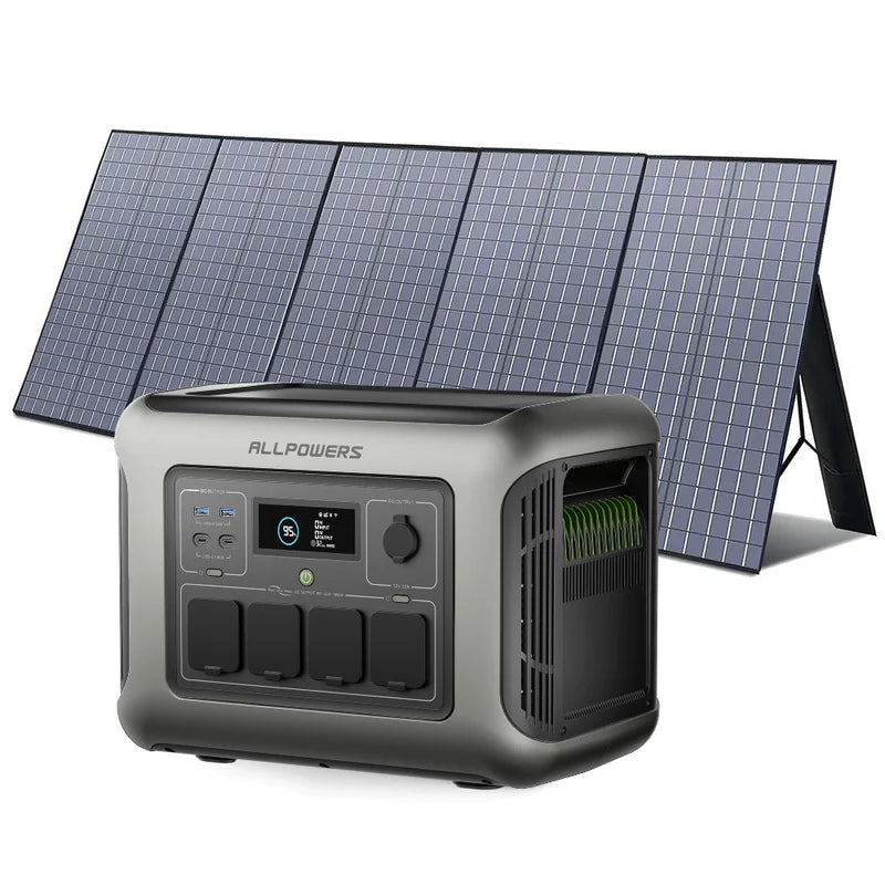 ALLPOWERS R1500 LITE | 1000Wh Portable Power Station R1500 LITE+SP037 400W Solar Panel