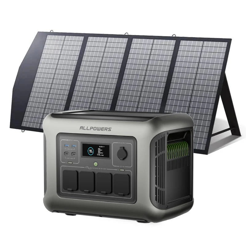 ALLPOWERS R1500 LITE | 1000Wh Portable Power Station R1500 LITE+SP029 140W Solar Panel
