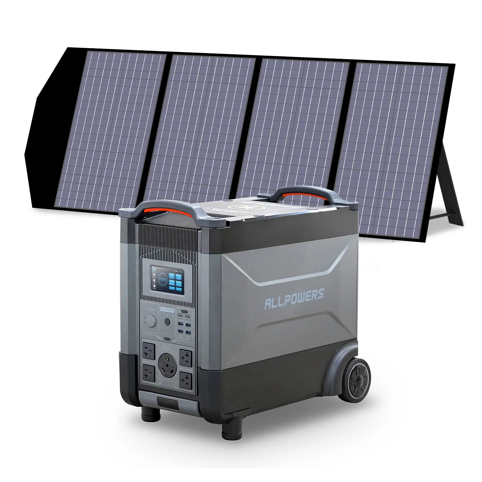Allpowers Solar Generator Kit 4000W Power Station 140W Solar Panel)