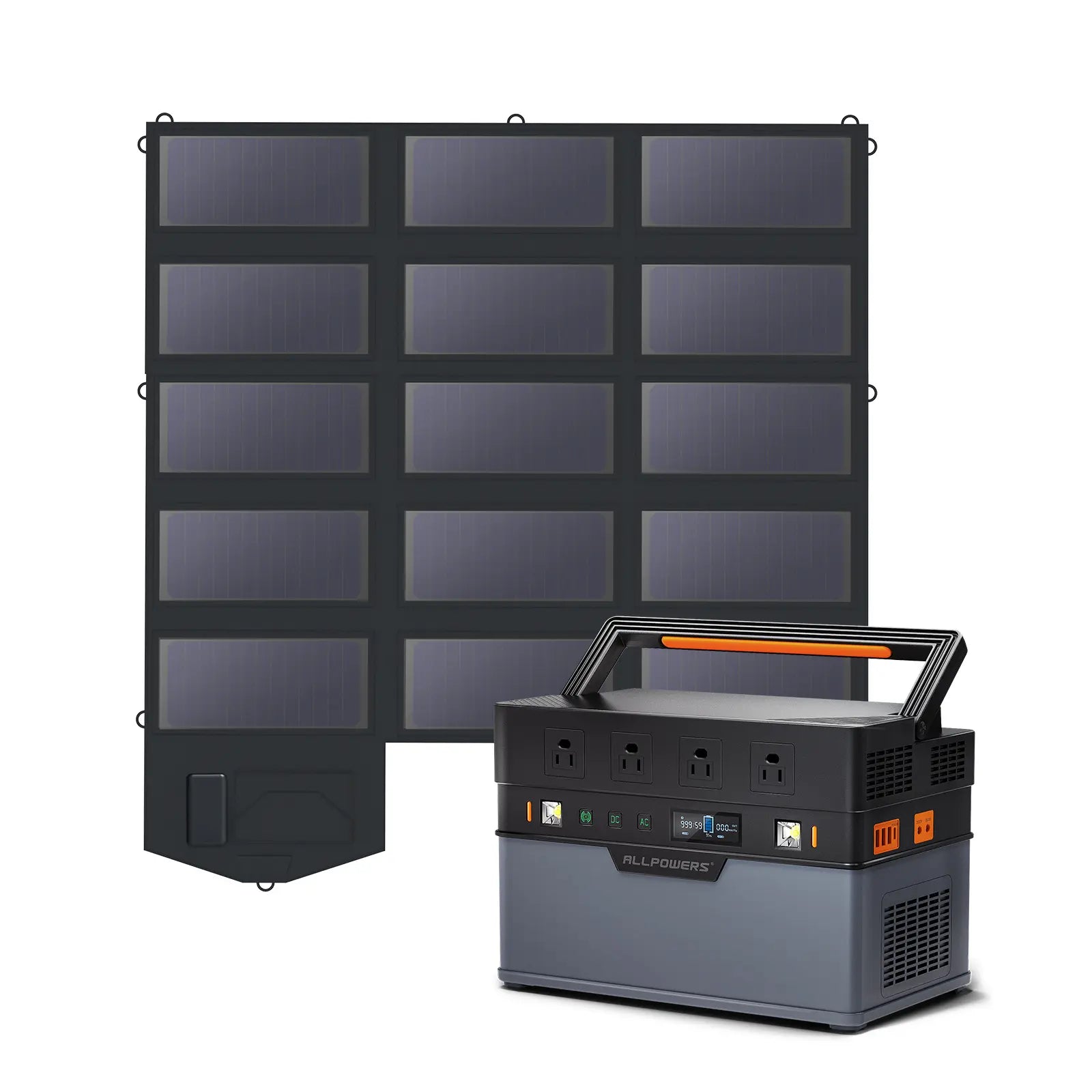 Solar Generator Kit 1500W Portable Power Station 100W Solar Panel