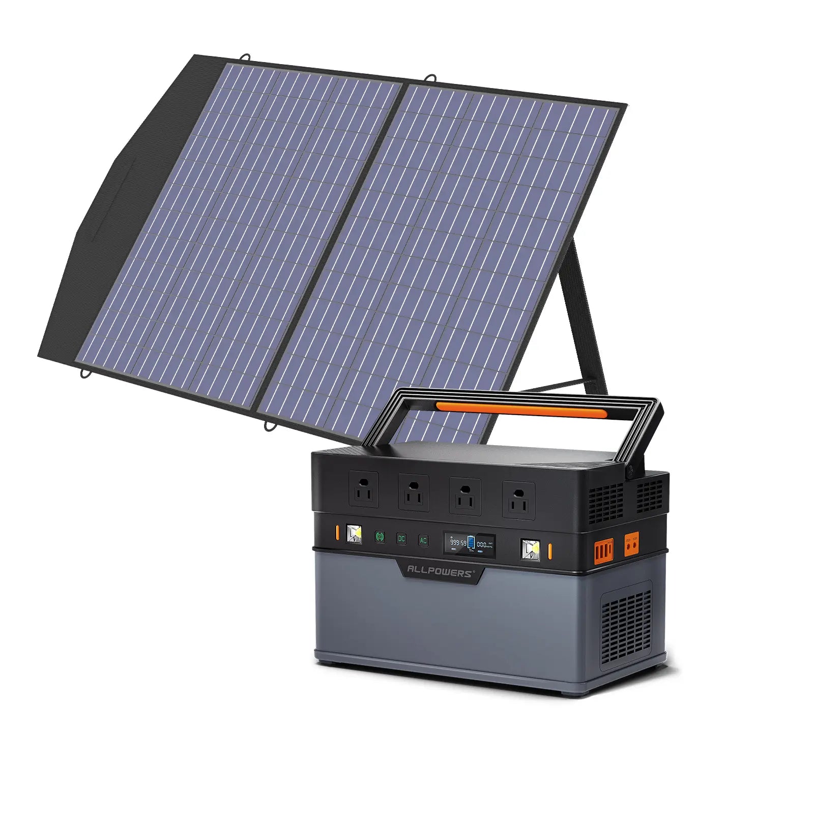 Allpowers Solar Generator Kit 1500W Portable Power Station 100W Solar Panel