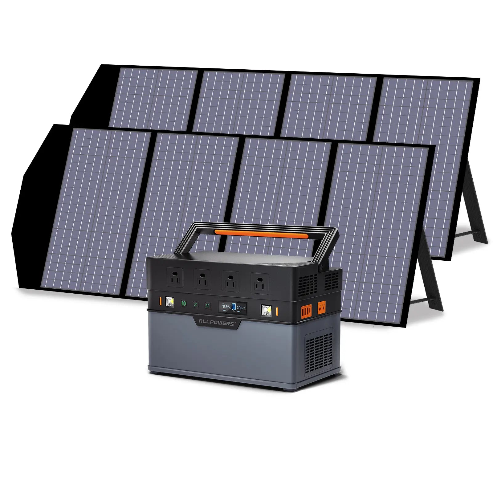 Solar Generator Kit 1500W Portable Power Station 140W Solar Panel