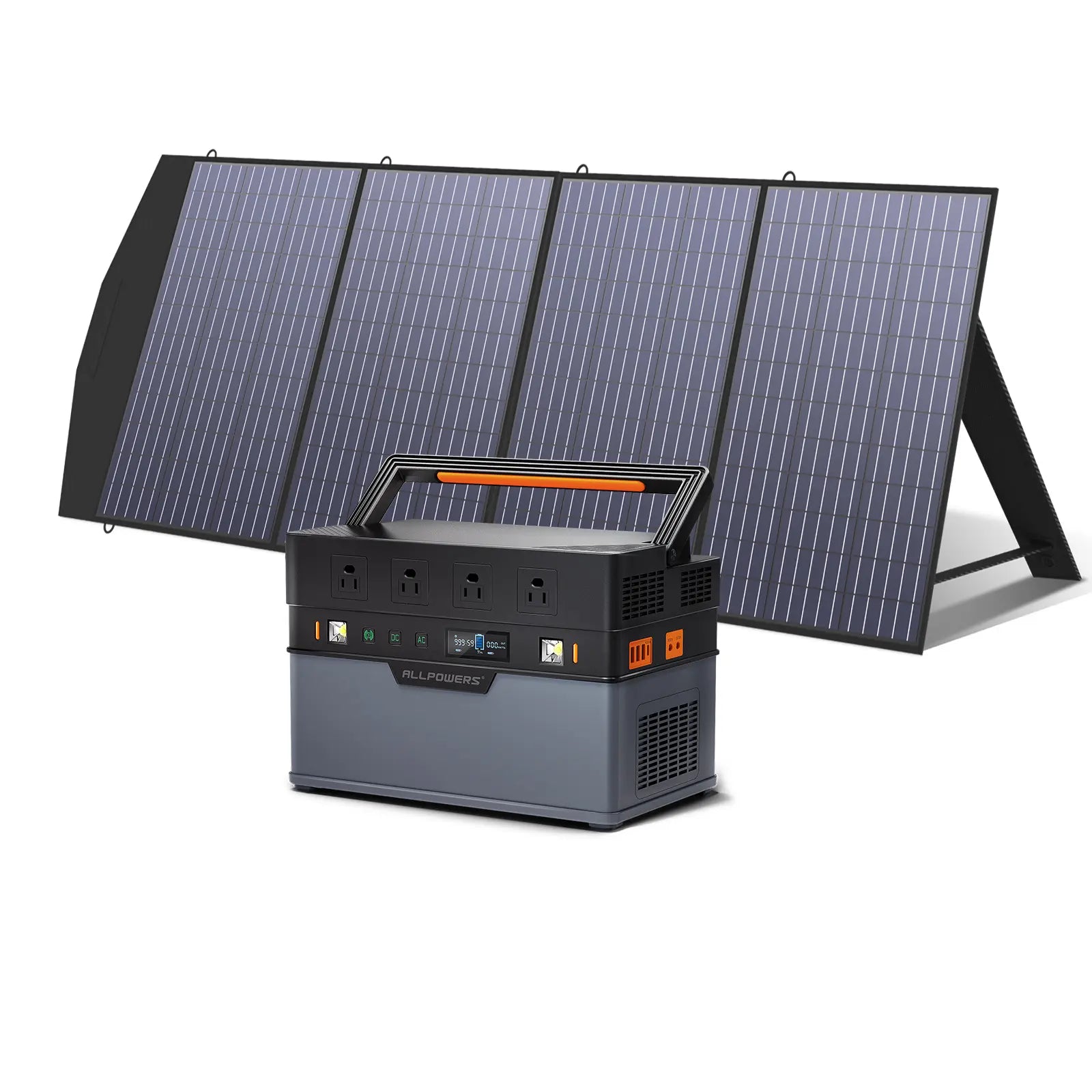 Solar Generator Kit 1500W Portable Power Station 200W Solar Panel