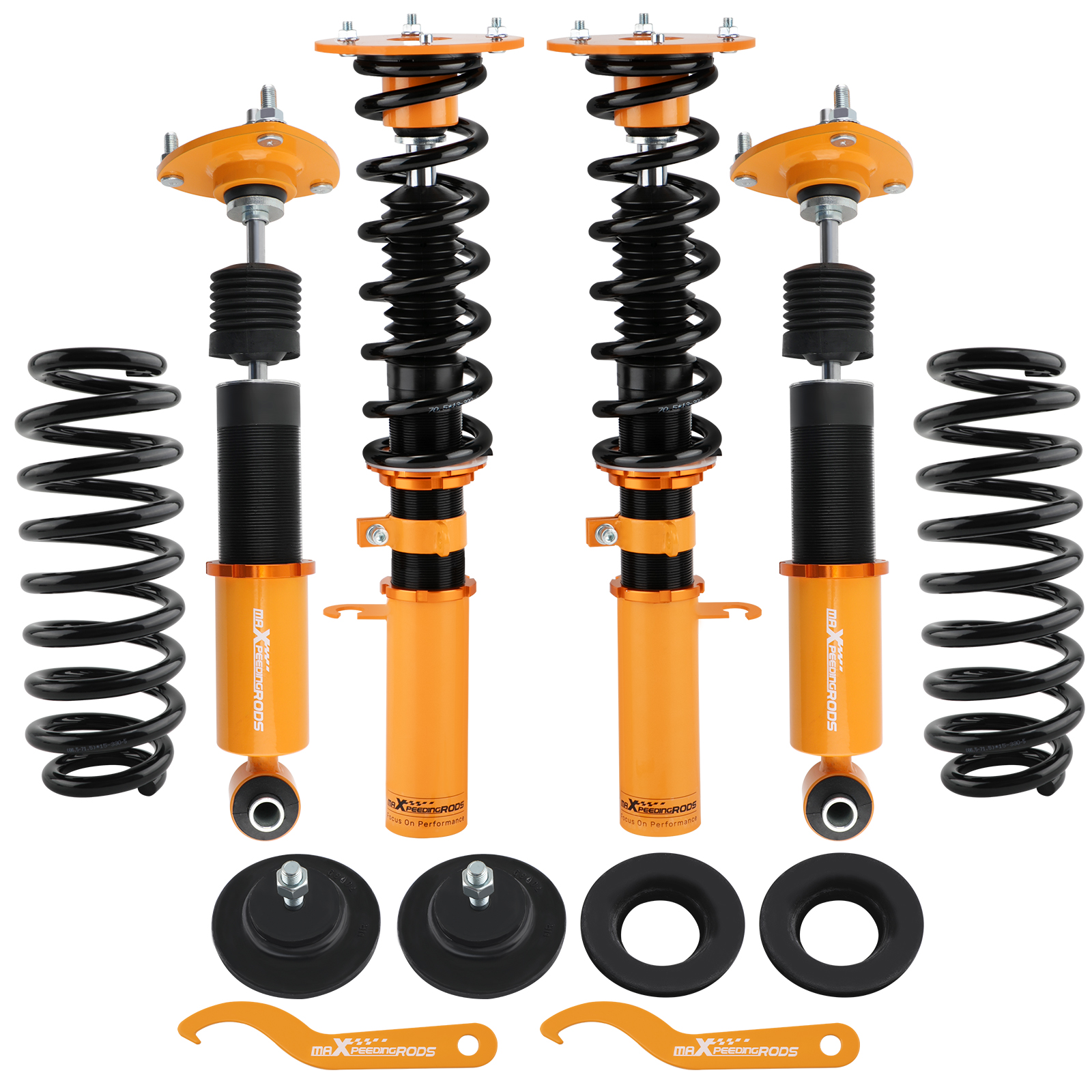 Air to Coil Coilovers ShocksSprings Conversion Kits compatible for BMW X5 E53 2000-2006
