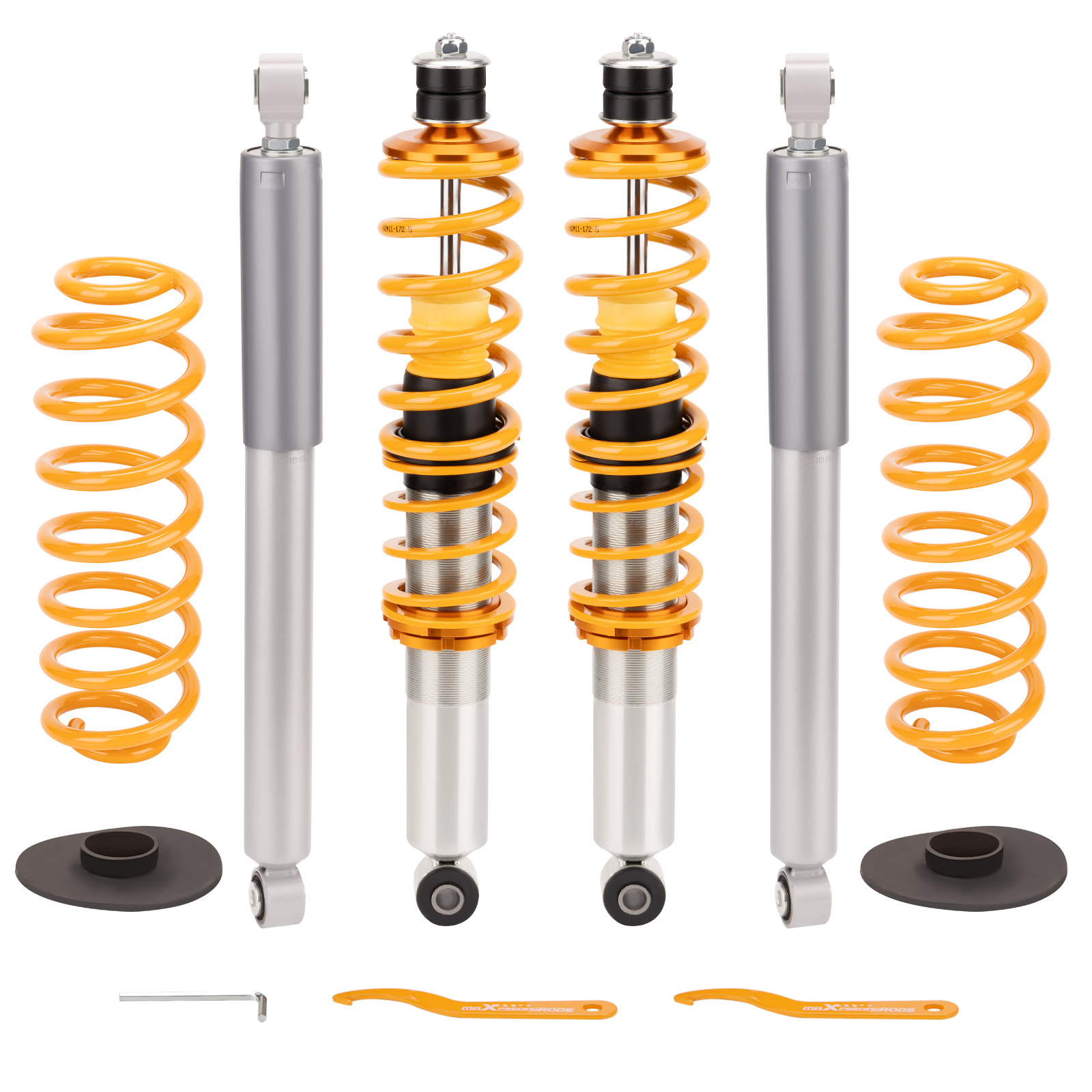 For 98-02 compatible for Lincoln Navigator 4WD Air to Coil Springs  Shocks Conversion Kit lowering kit