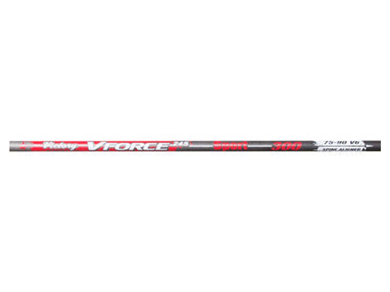Victory VForce Sport Shafts Black w/ Nocks and Inserts, 12 Count