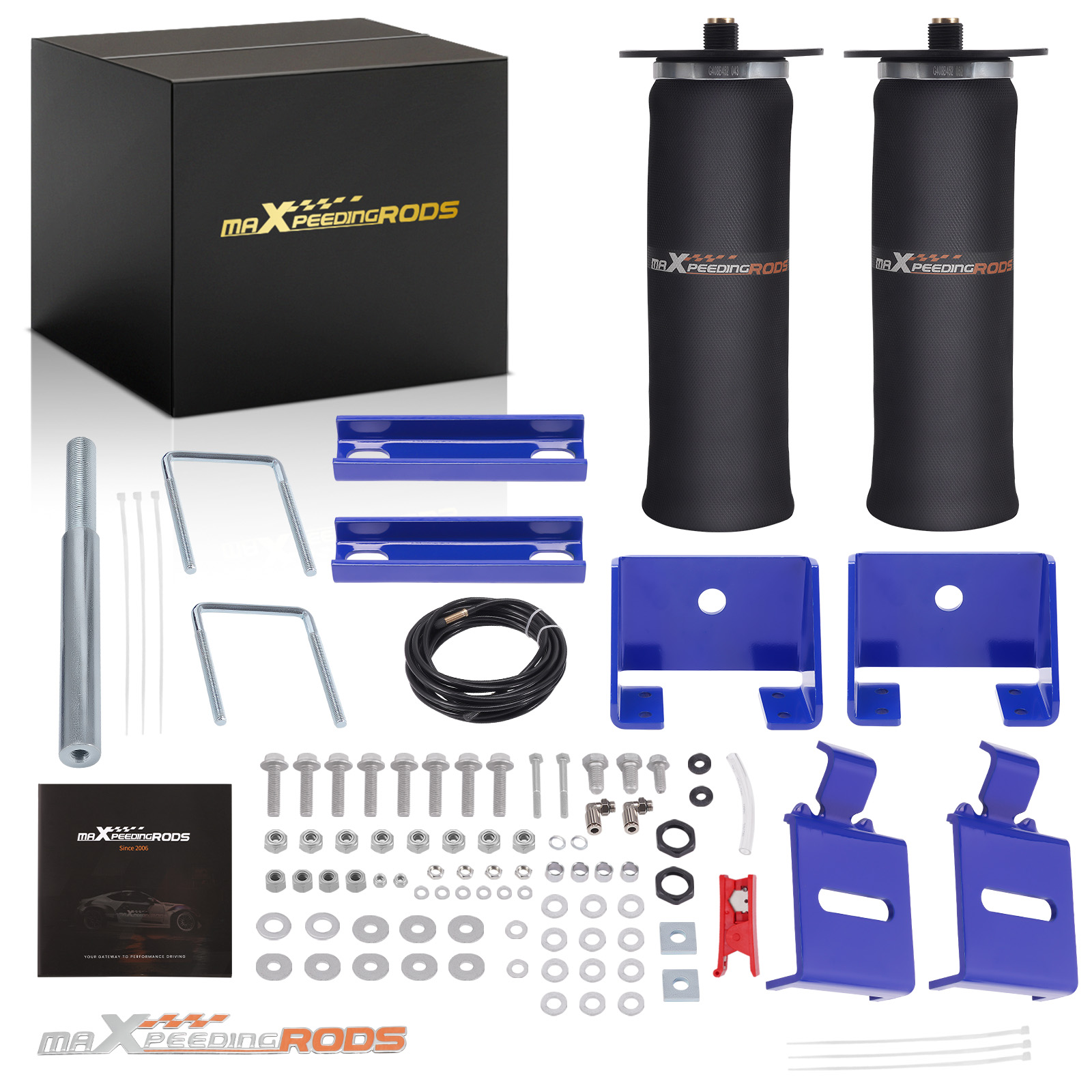 Air Suspension Helper Spring Kit compatible for Chevrolet Sileverado 1500 Classic RWD 2007