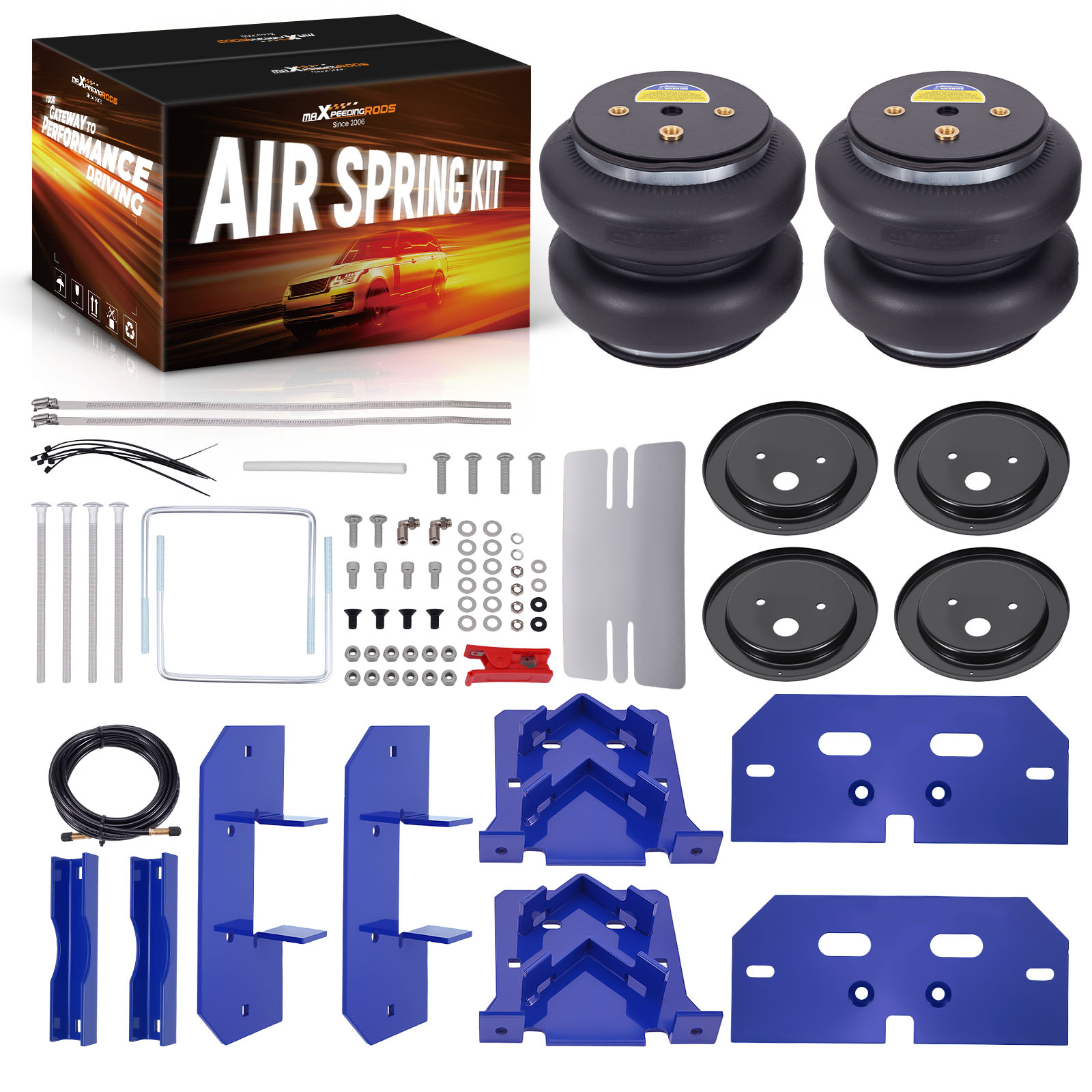 Air Suspension Spring Bag 7500lbs Kit Compatible For Dodge Ram Pickup 3500 4WD 2003 – 2010