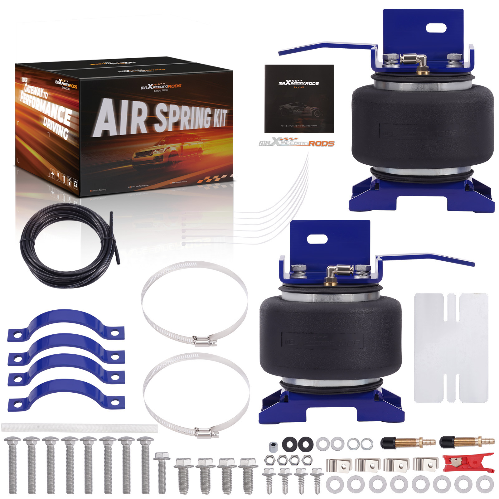 Rear Air Spring Suspension Kit Compatible for Chevrolet Express 2500 3500 1996-2023