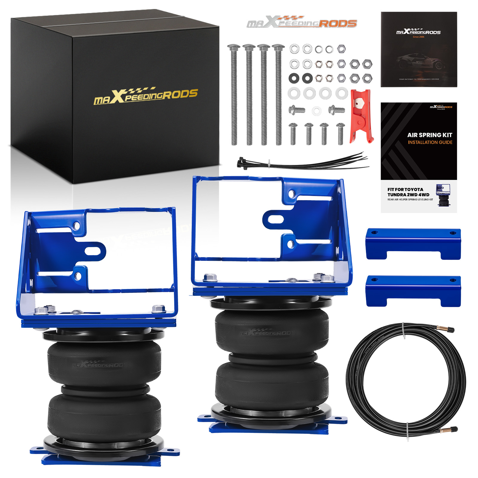 Air Spring Bag 5000lbs Leveling Suspension Kit compatible for Toyota Tundra 2WD 4WD 22-24