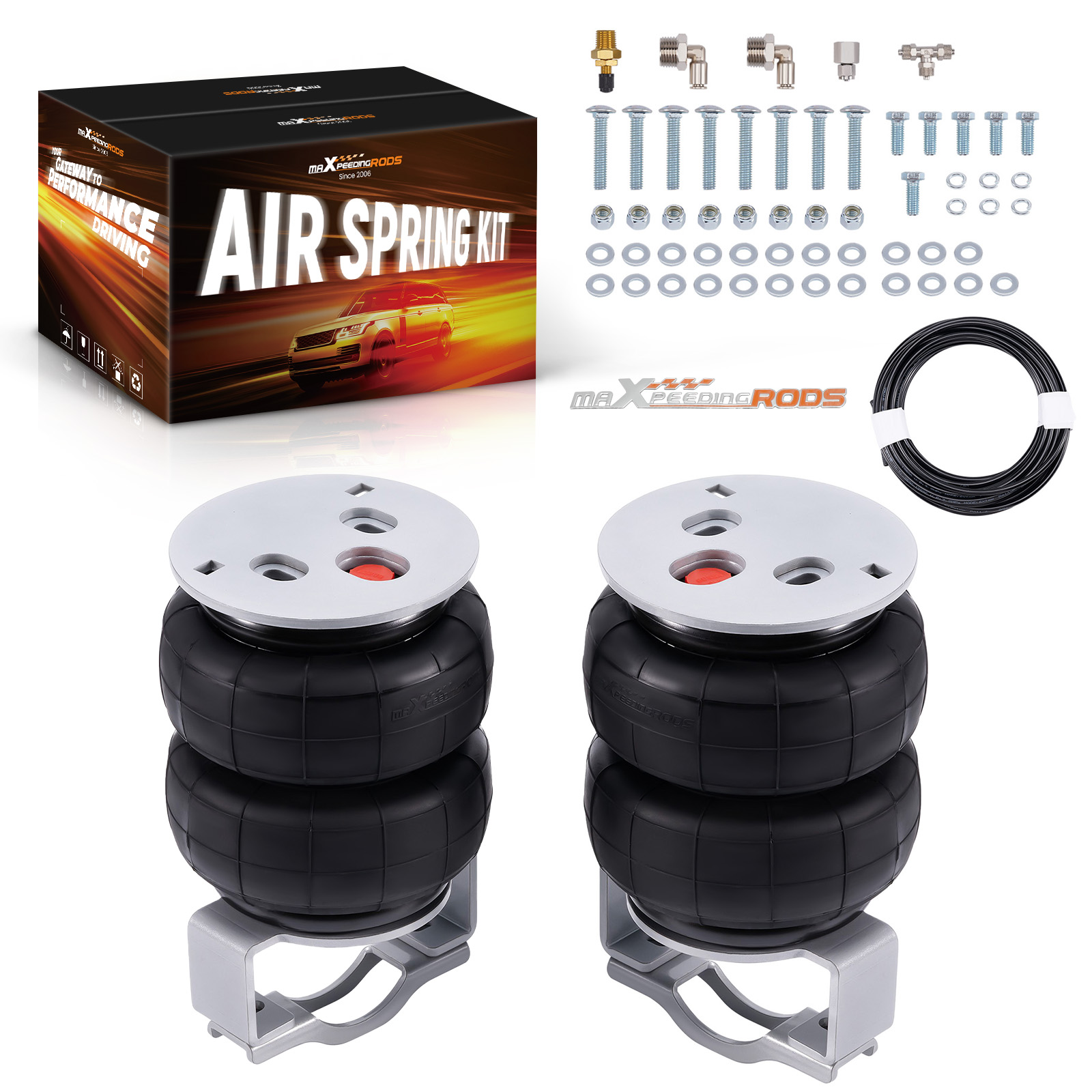 Air Tow Assist Rear Bag Kit compatible for GMC Sierra Compatible for Chevy Silverado 1500 99-2006