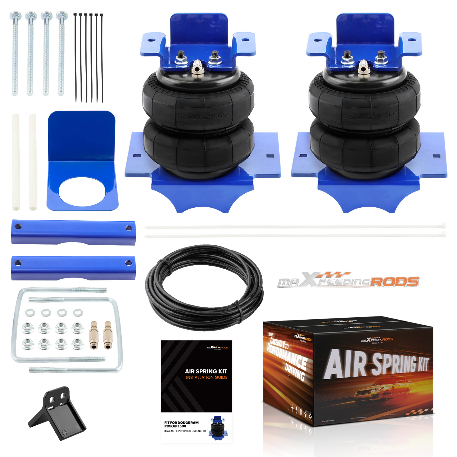 Air Suspension Spring Kit 5000lbs compatible for Dodge Ram Pickup 1500 2WD/4WD 2002 – 2008