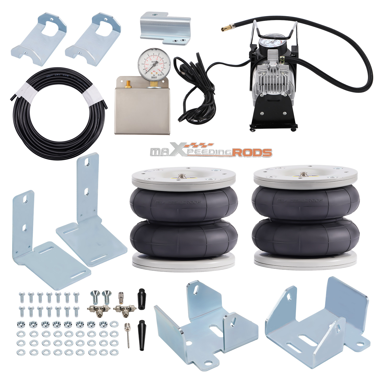 Air Suspension Spring Bag Kit compatible for Ford Transit 2001-2020 RWD Twin Rear Wheel
