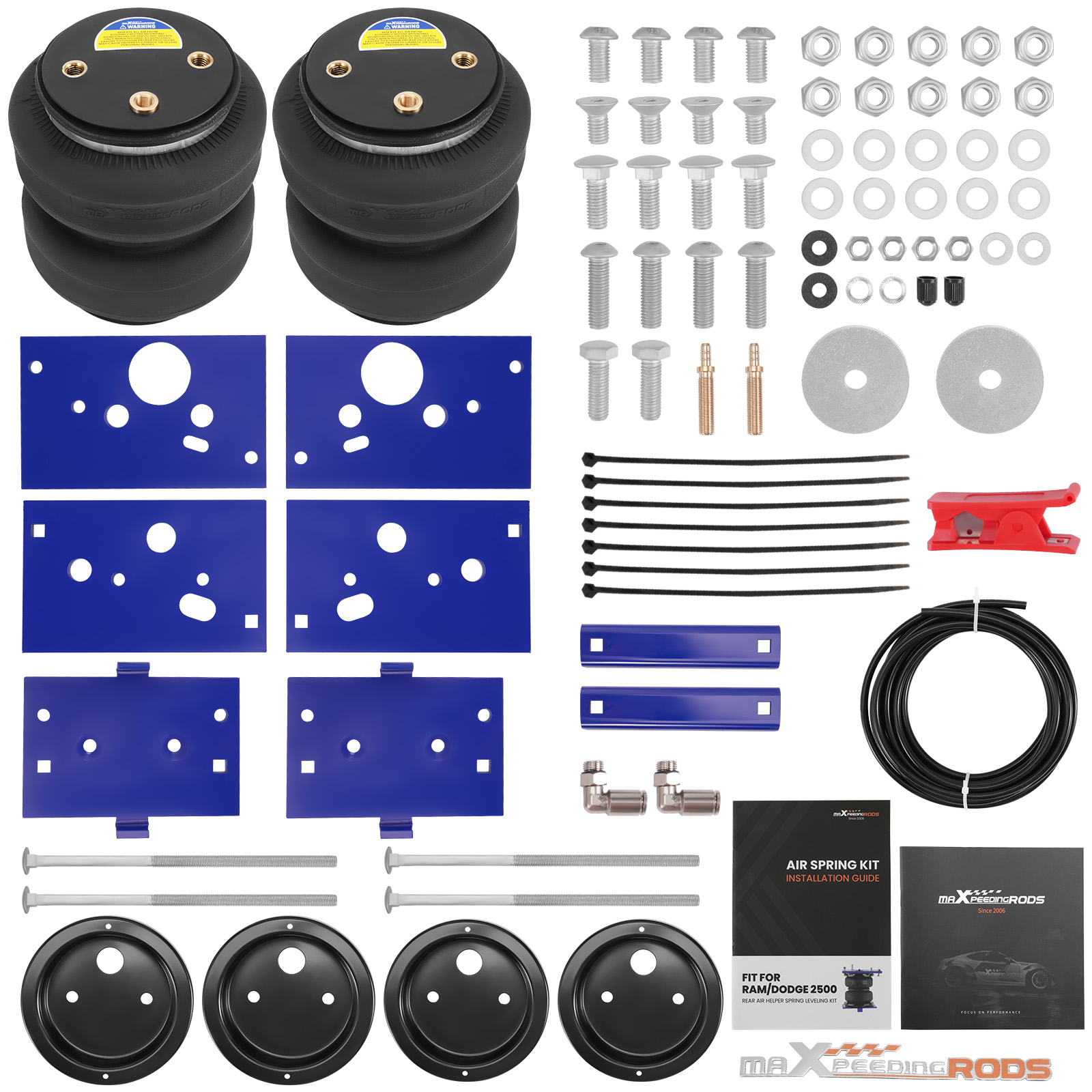 Air Spring Kit Rear compatible for Dodge Ram 2500 2 4 Wheel Drive 2014 – 2022 2024