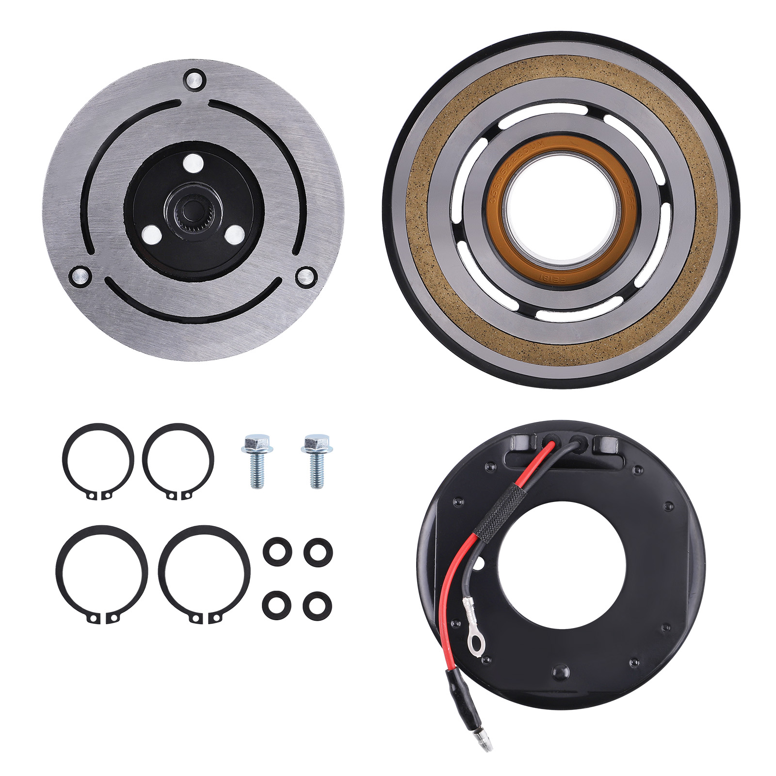 A/C Compressor Coil Clutch Assembly Kit compatible for Toyota Tacoma 2.7L 3.5L 2016 – 2020