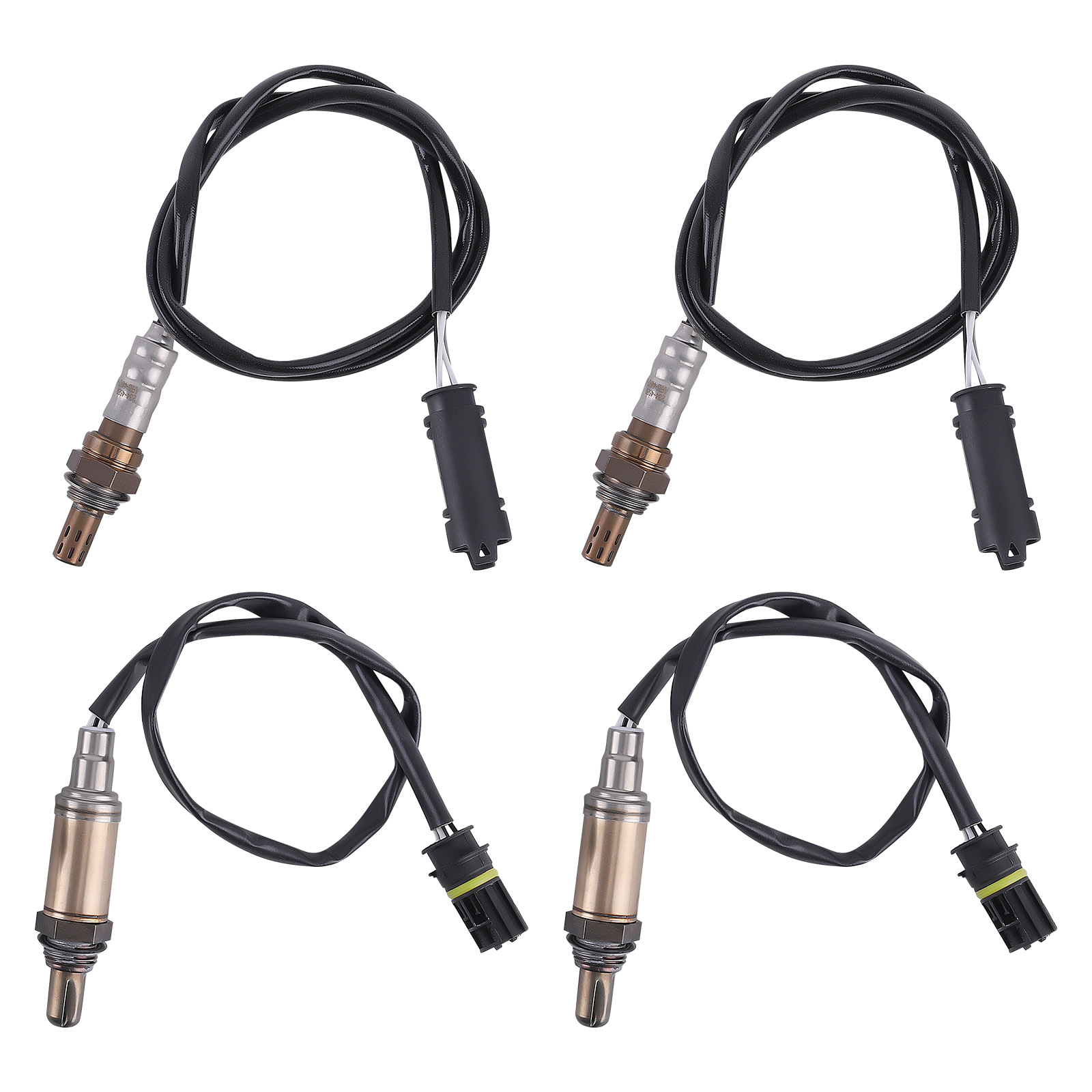 4x Oxygen O2 Sensor UpDownstream compatible for BMW 323Ci E46 2000 L6 2.5L M52 11781433940