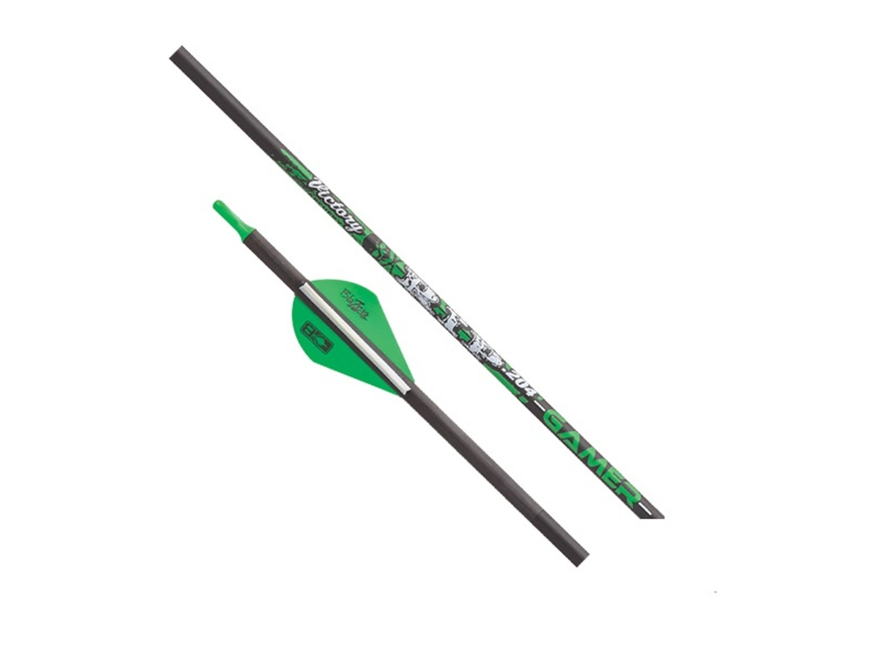 Victory RIP Gamer Fletched Arrows .204 Diameter with Inserts and Nocks, 6 count