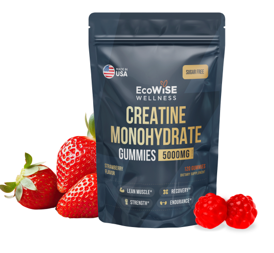 Ecowise Micronized Creatine Monohydrate Gummies Pouch – 2 PACKS ONE TIME PURCHASE