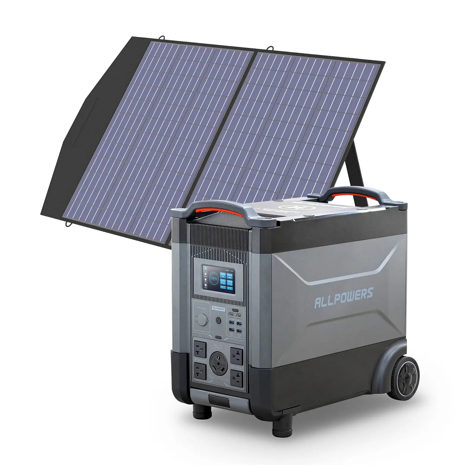 ALLPOWERS Solar Generator Kit 4000W Power Station 100W Solar Panel