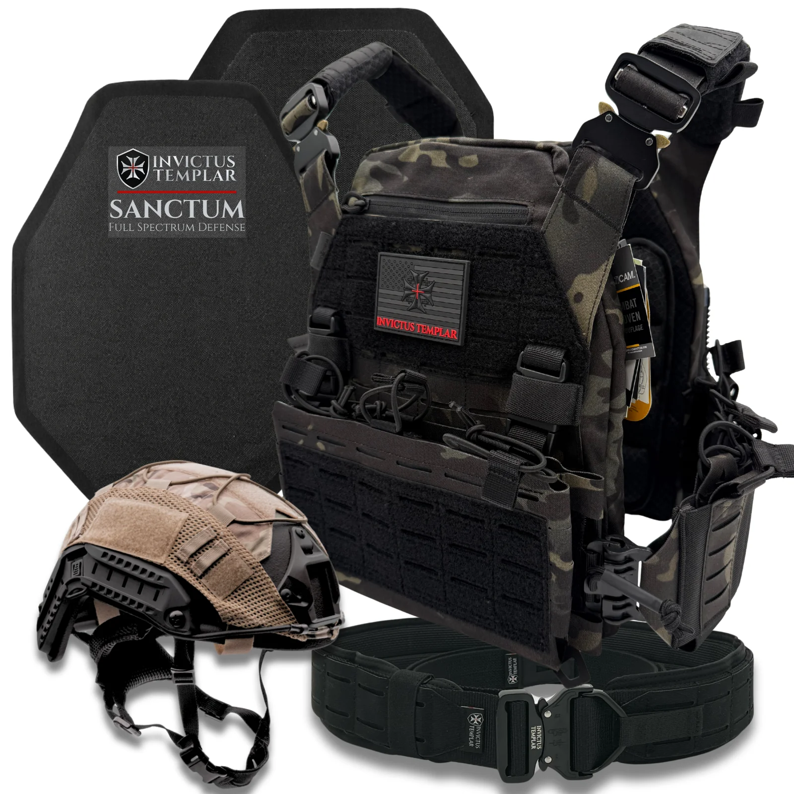 Bastion Ultima | Level IV (AP-Rated) SiC Plates, Helmet, Carrier, & Belt