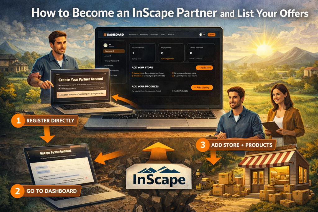 How to Register as an InScape Partner and Start Listing Your Offers