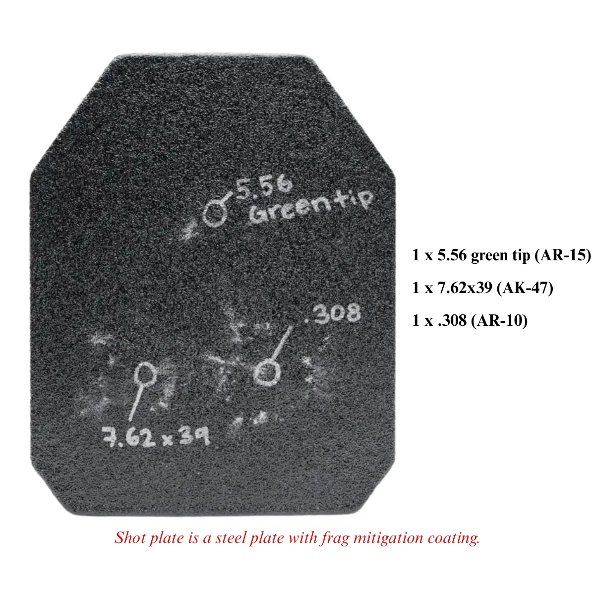 Warden AR600 Lightweight Level III+ Steel Rifle Plates (Set of 2)