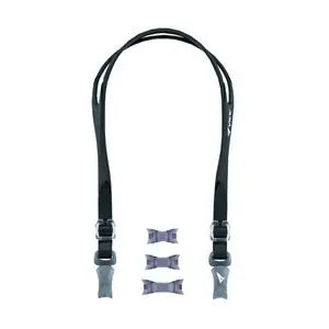 View V-500 Platina Swim Goggles – Black Strap Kit only (no lenses/no case–add lenses below)