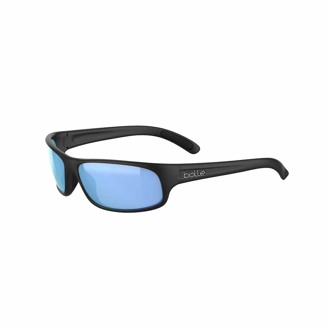 Bolle Anaconda Sunglasses – Black Matte frame/Sky Blue Polarized lenses