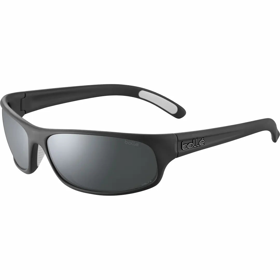 Bolle Anaconda Sunglasses – Matte Black frame/Volt Gun Polarized lenses