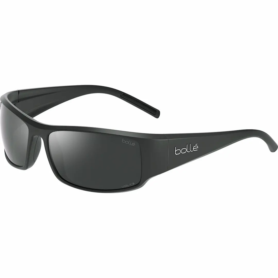 Bolle King Sunglasses – Black Matte frame/Volt+ Gun Polarized lenses