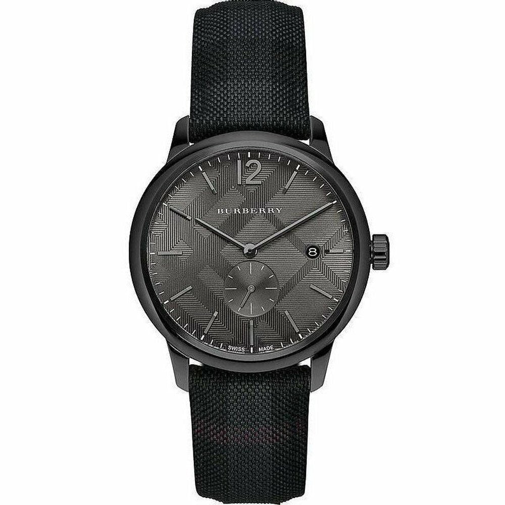 Burberry BU10010 Check Stamped Round Dial 40mm Men’s Watch