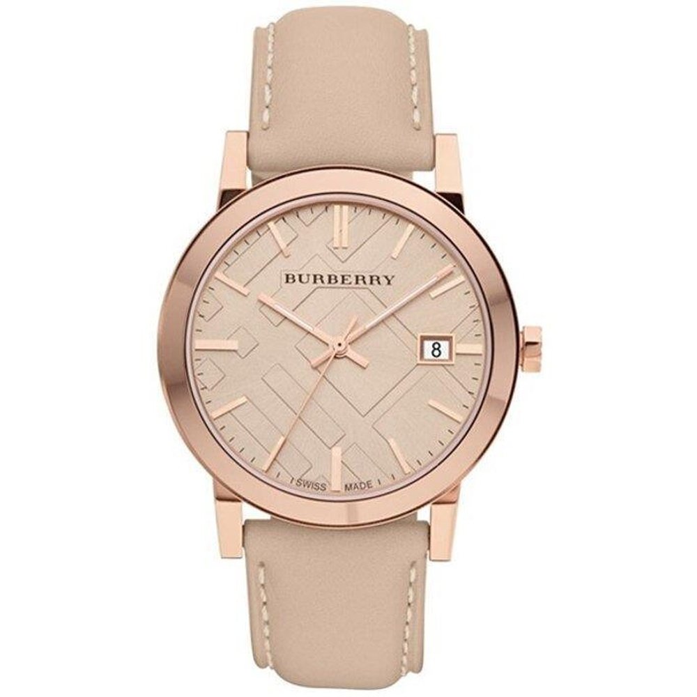 Burberry BU9014 Tan Dial Leather Strap Women’s Watch