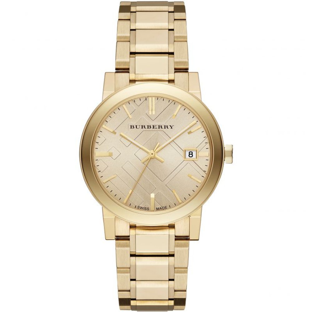 Burberry BU9033 The City Yellow Gold Unisex Watch