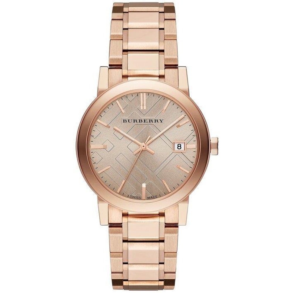 Burberry BU9034 Rose Dial Rose Gold-Tone Women’s Watch