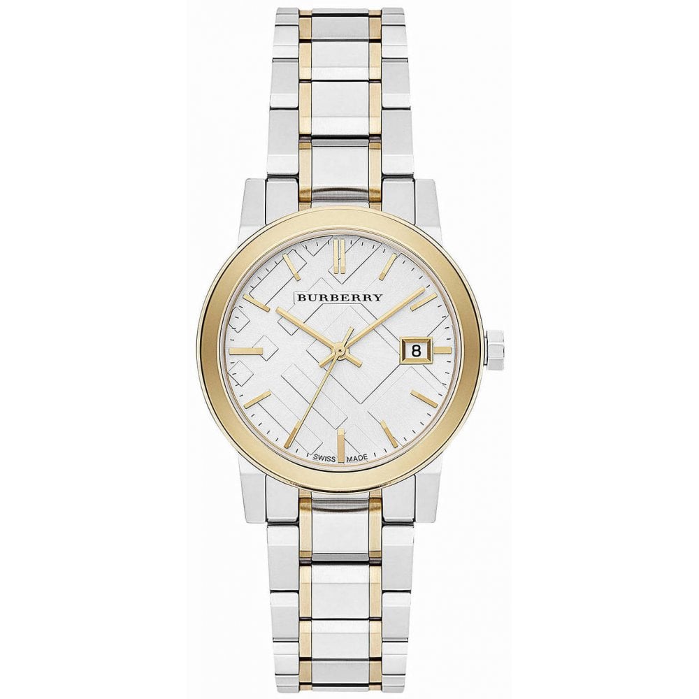 Burberry BU9115 Ladies Two Tone The City Watch
