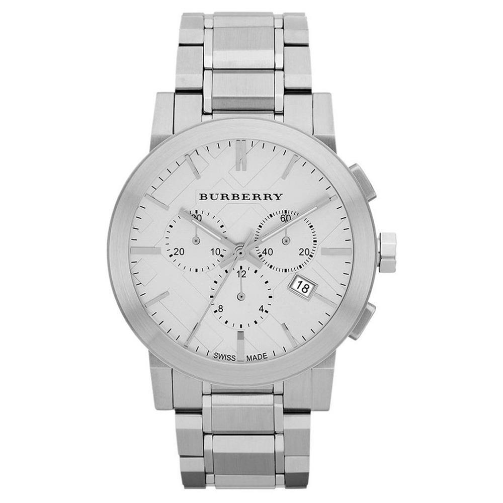 Burberry BU9350 Large Check Stainless Steel Bracelet Men’s Watch