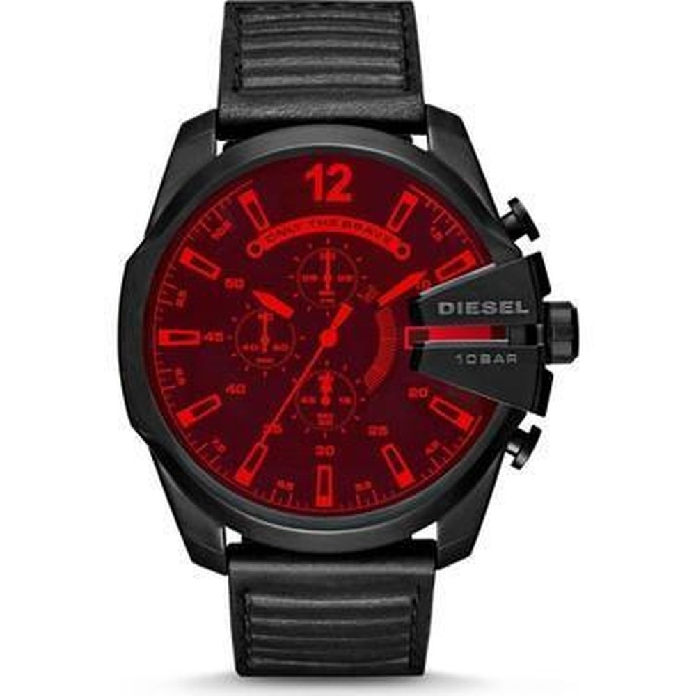 Diesel DZ4460 Mega Chief Chronograph Quartz Red Dial Men’s Watch