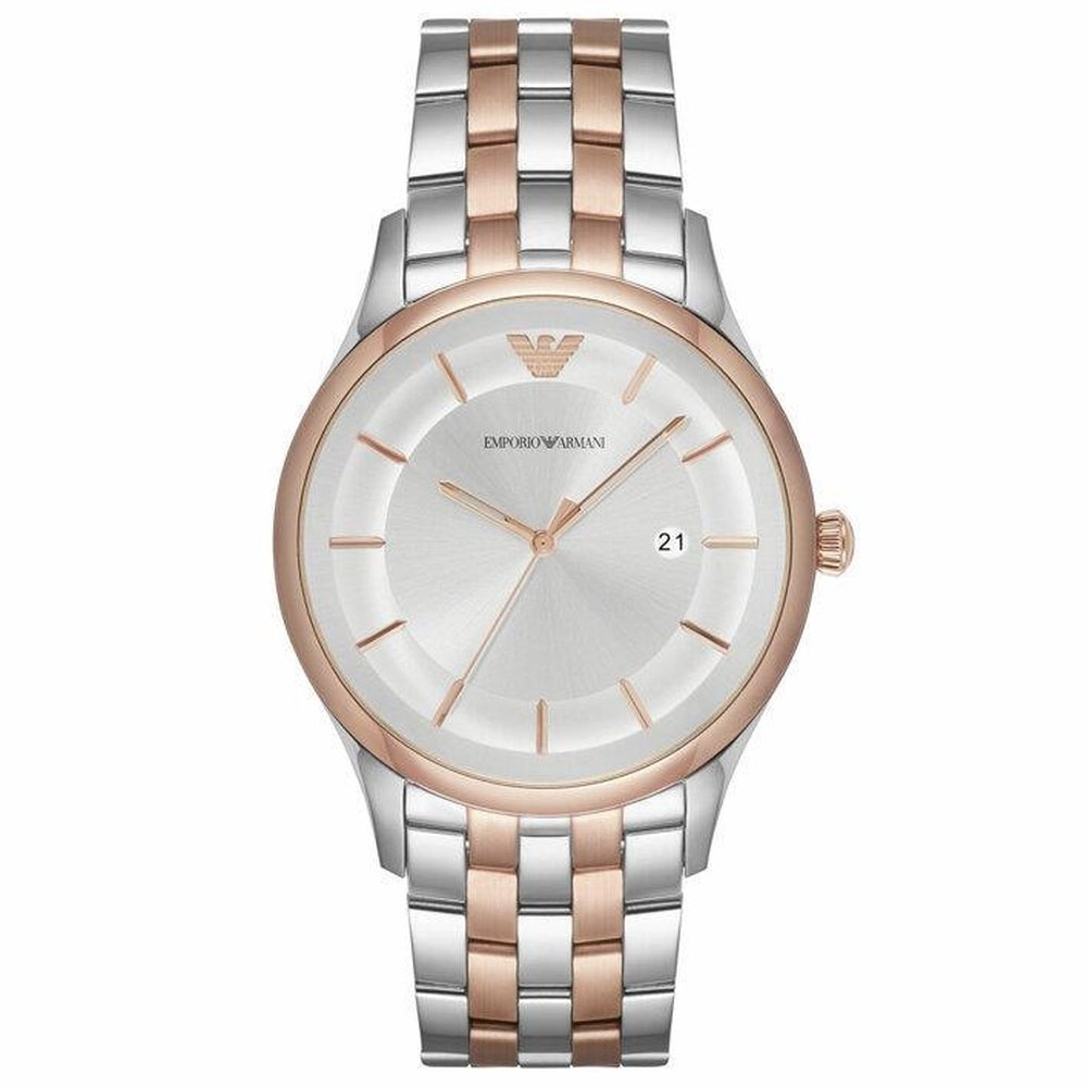 Emporio Armani AR11044 Lambda Silver Dial Men’s Watch