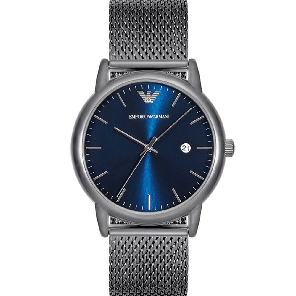 Emporio Armani AR11053 Gunmetal Blue Dial Men’s Watch