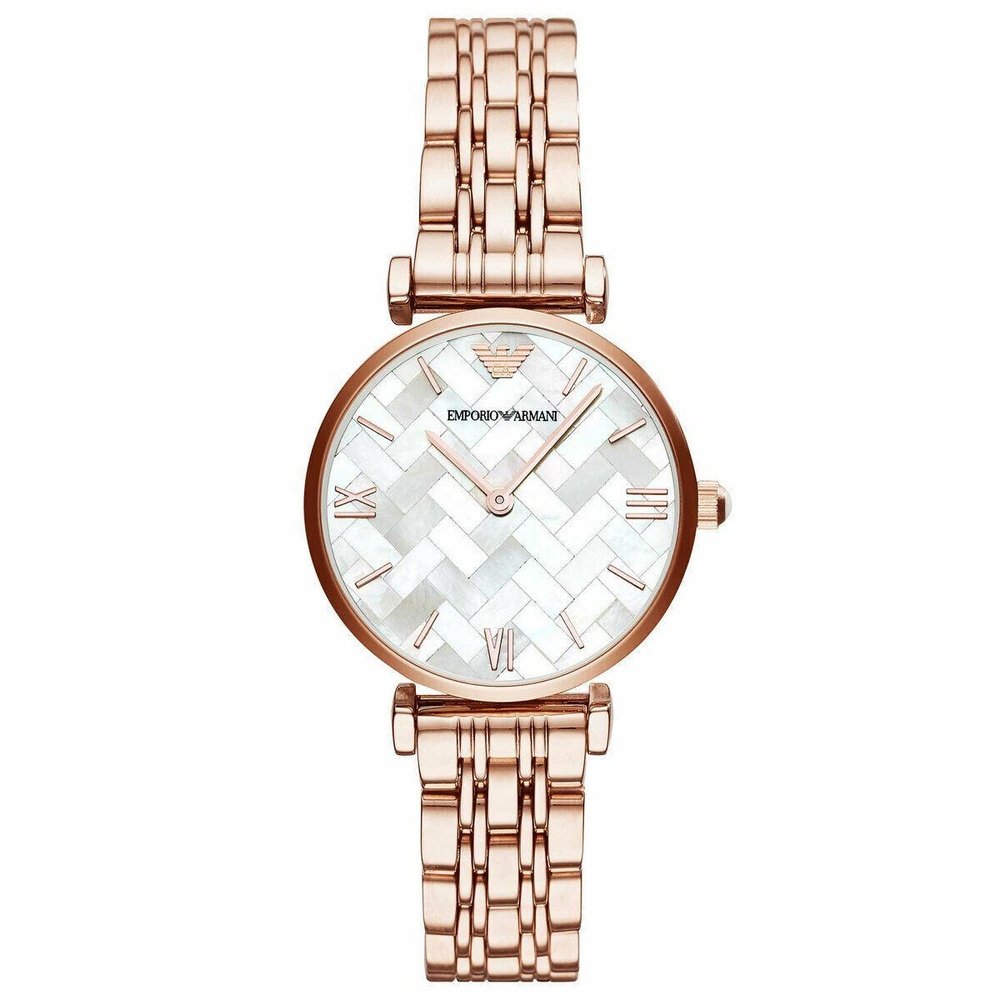 Emporio Armani AR11110 Gianni T-Bar Rose-Gold Tone Women’s Watch