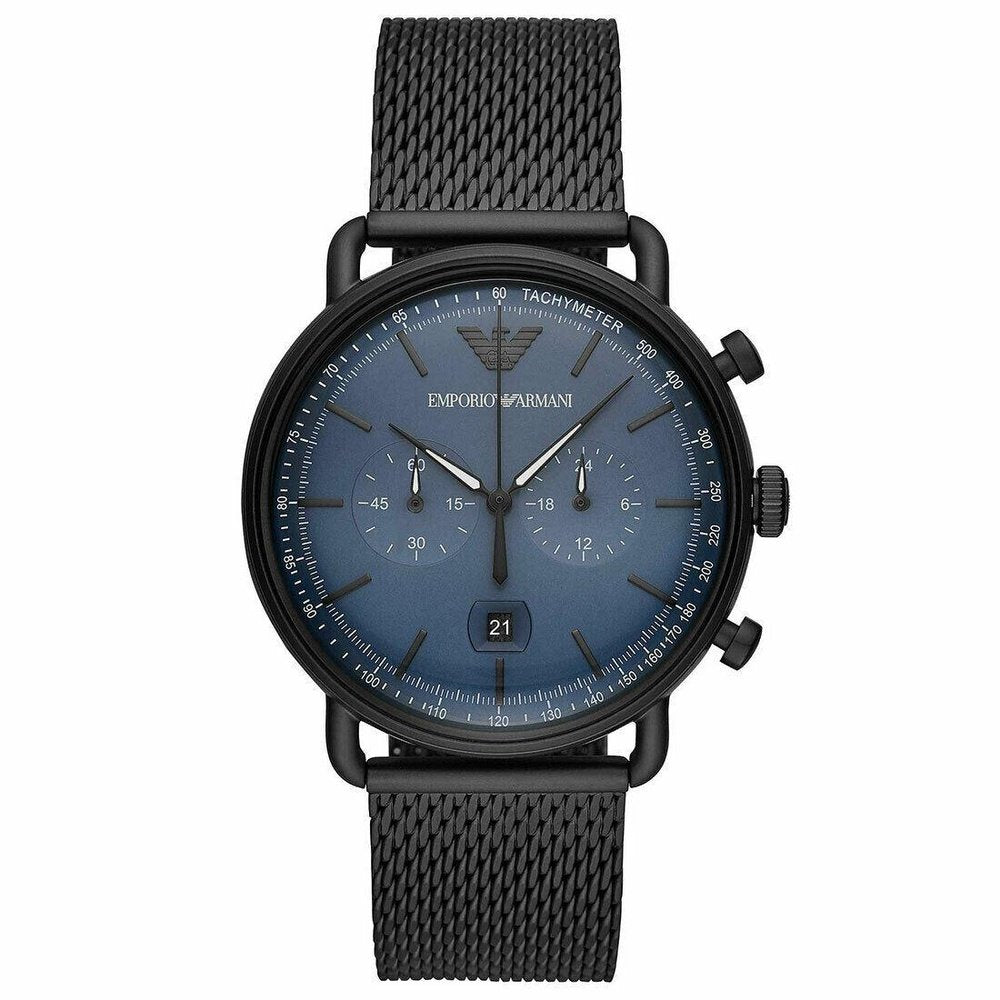 Emporio Armani AR11201 Chronograph Date Mesh Bracelet Strap Men’s Watch