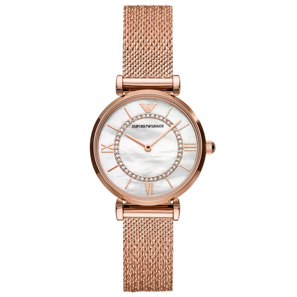 Emporio Armani AR11320 Rose Gold Gianni T-Bar Ladies Watch