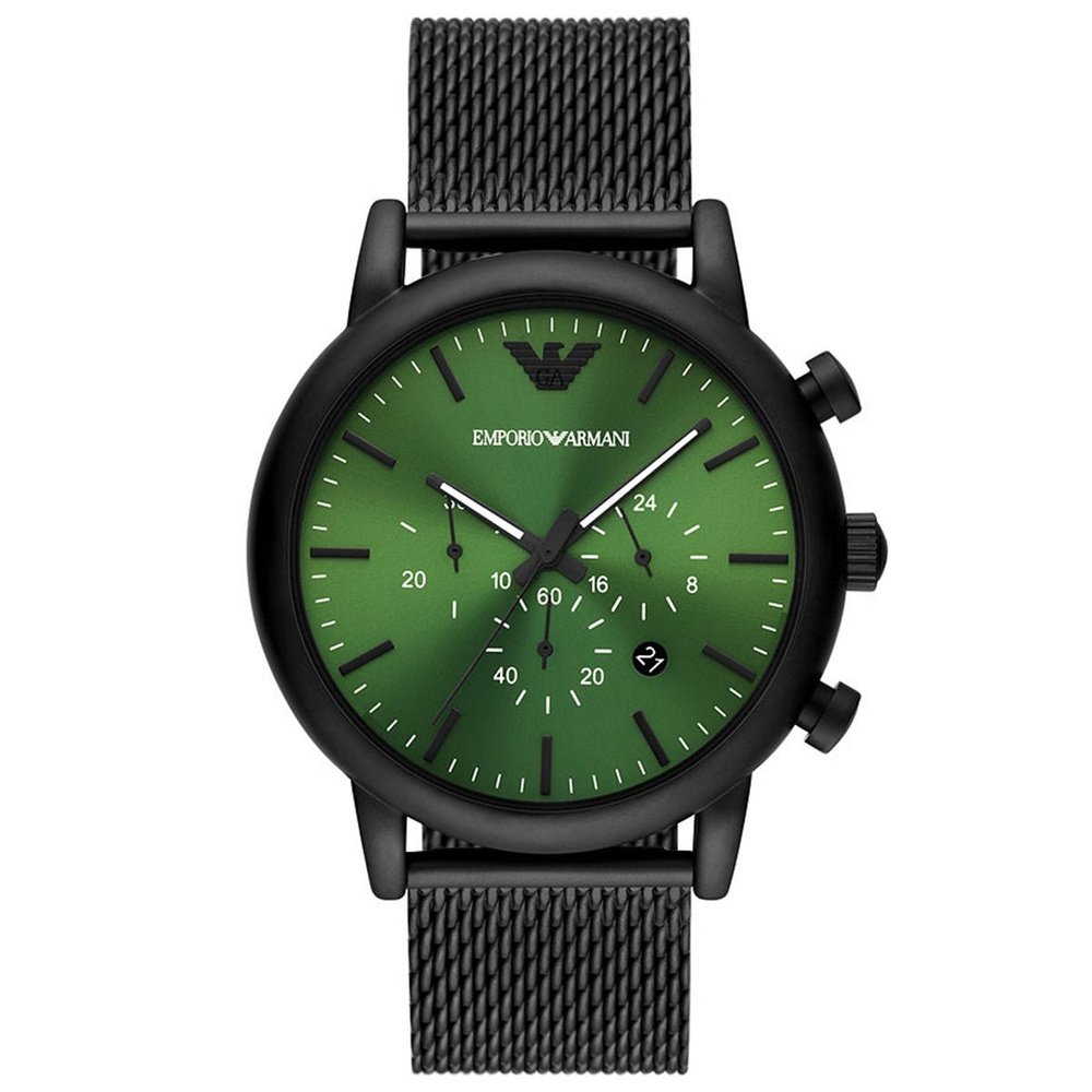 Emporio Armani AR11470 Black and Luigi Green Chronograph Quartz Men’s Watch