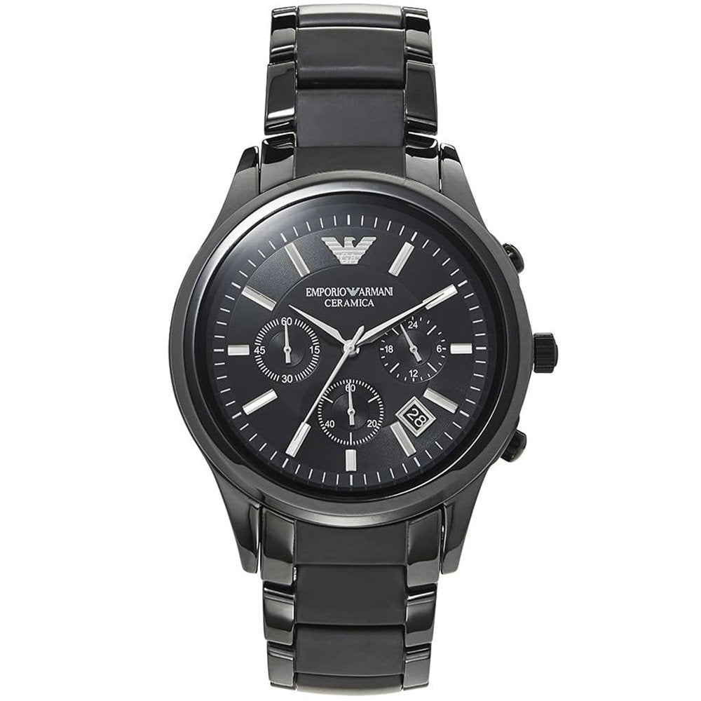 Emporio Armani AR1452 Men’s Chronograph Watch Ceramica Black
