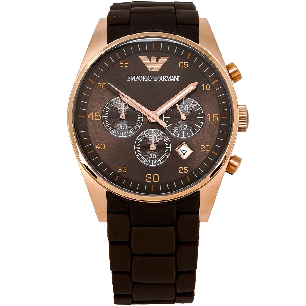 Emporio Armani AR5890 Men’s Chronograph Watch Brown