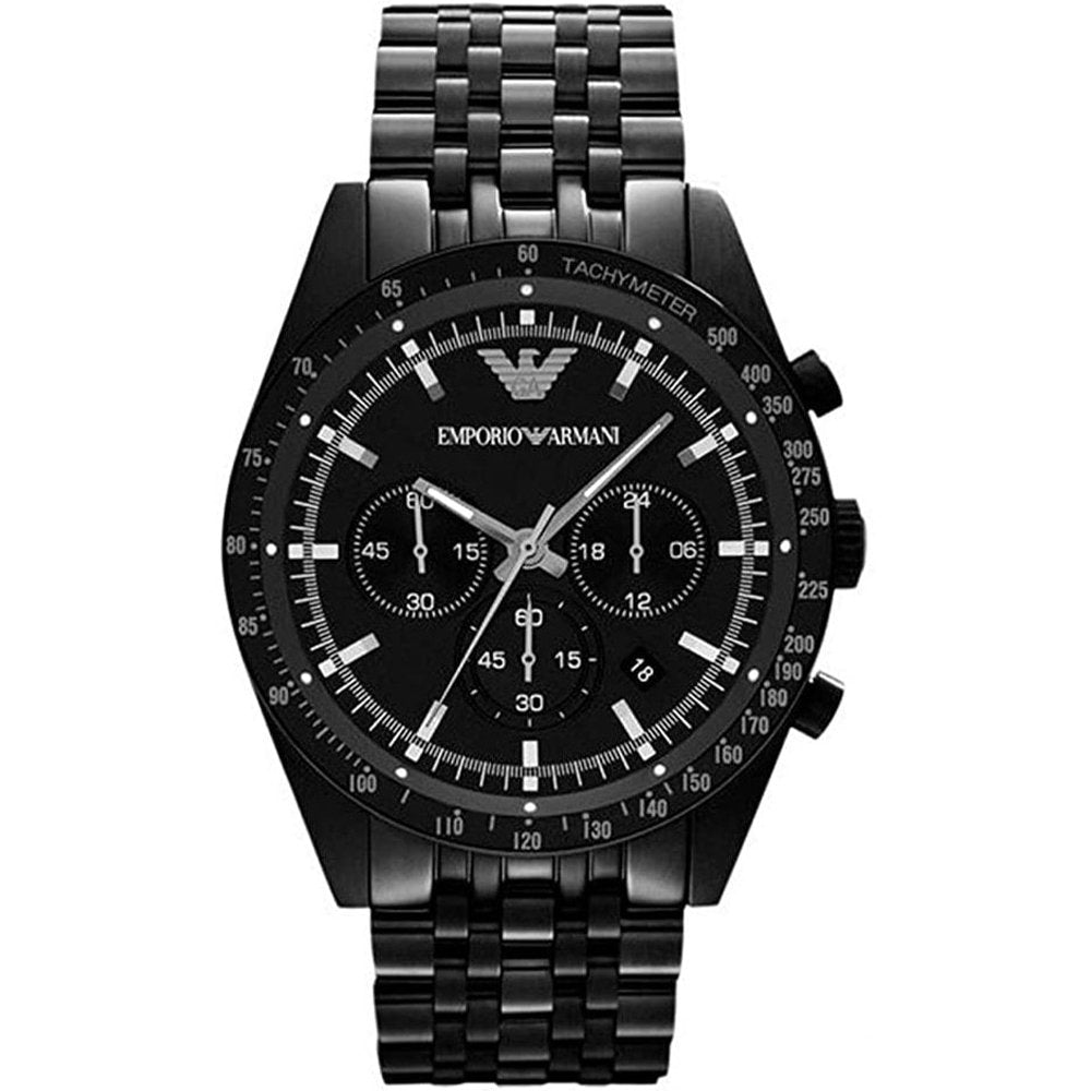 Emporio Armani AR5989 Tazio Chronograph Men’s Watch Black