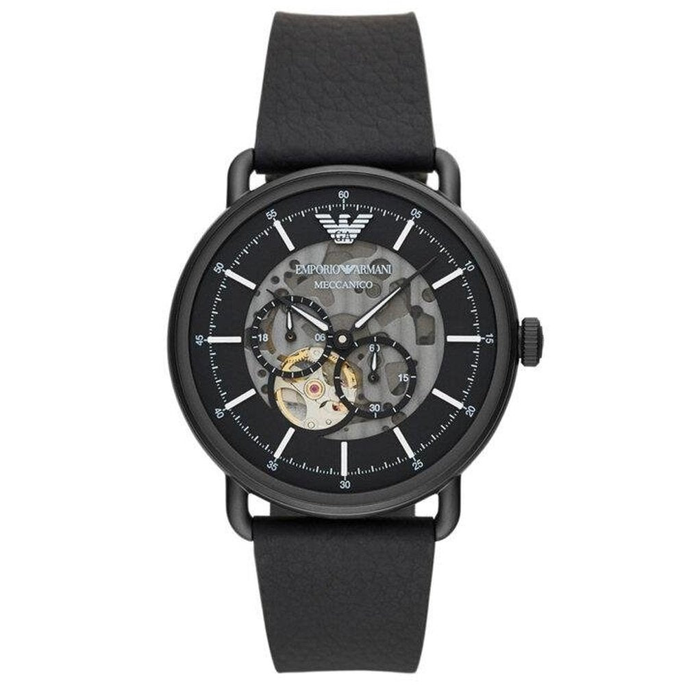 Emporio Armani AR60028 Multifunction Black Men’s Leather Watch